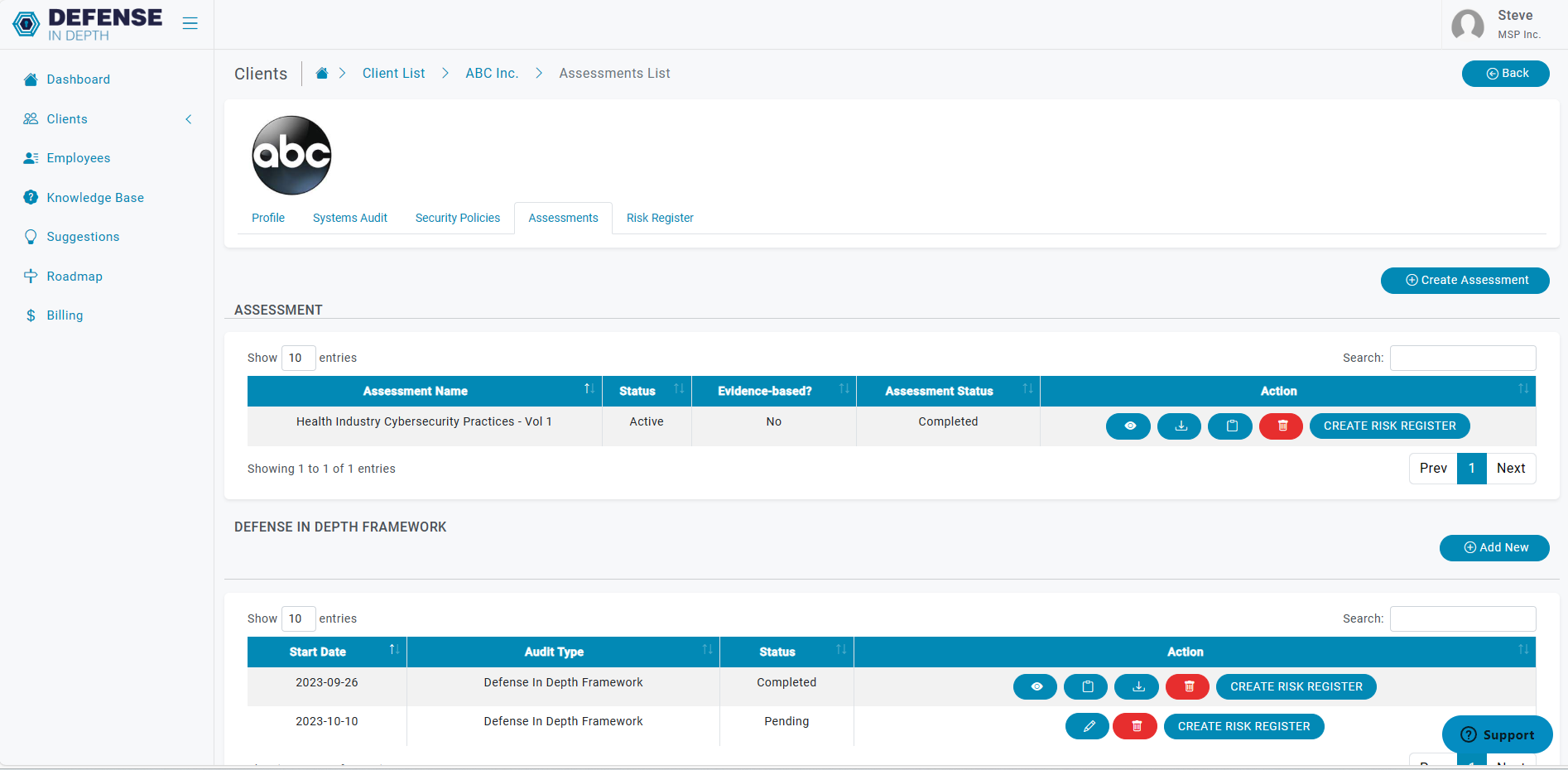 screenshot of Defense In Depth